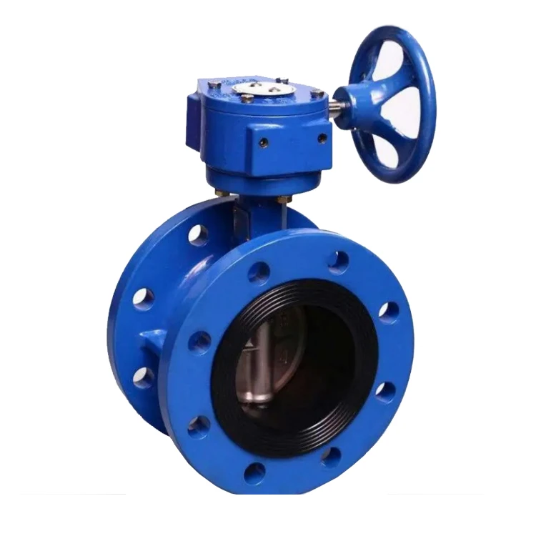 Ductile iron valve D381X-16Q Fire trench signal butterfly valve turbine groove clamp butterfly valve
