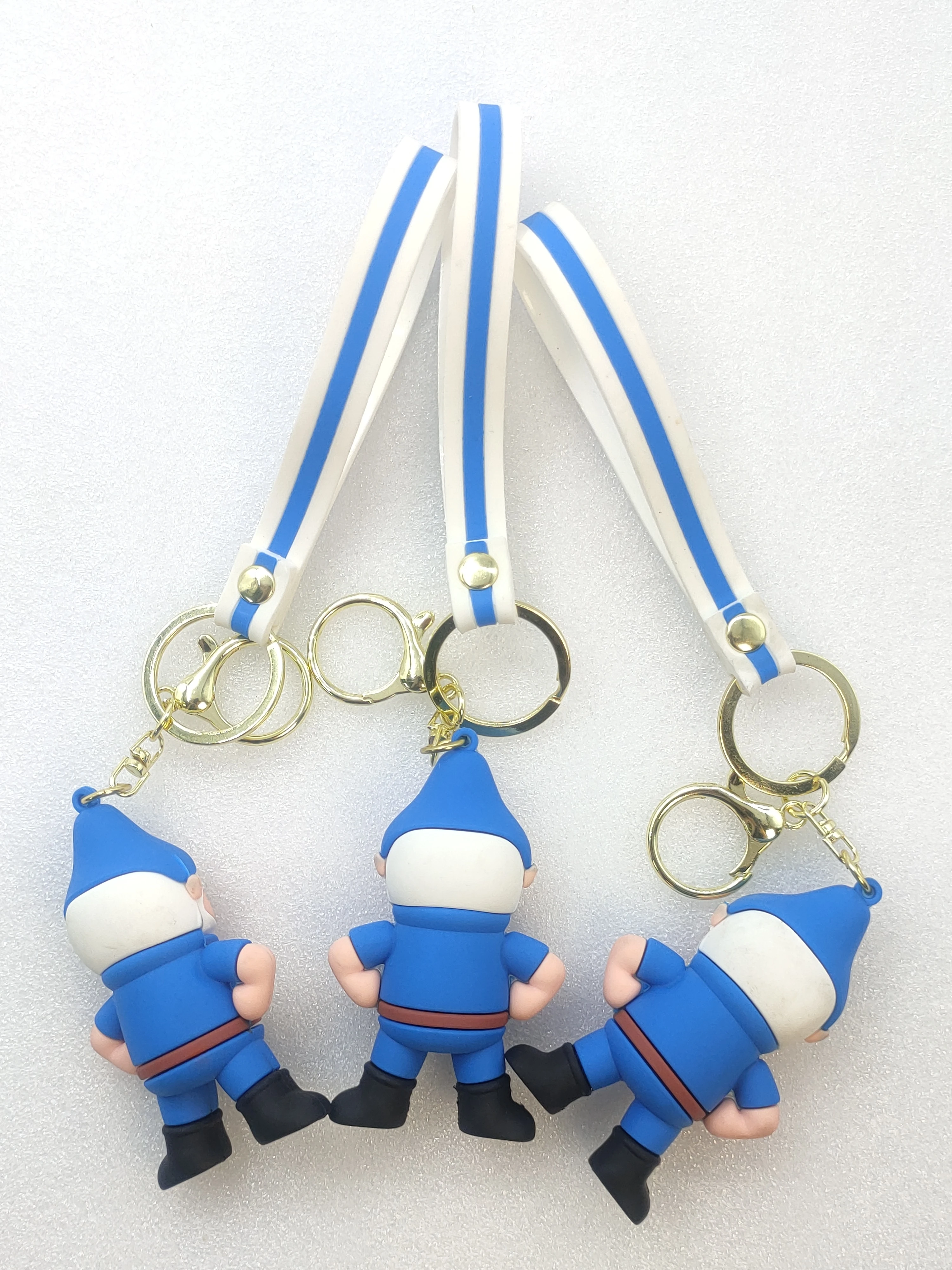 Factory Custom High quality  Doll sherlock gnomes Toys Silicone Decoration Promotional Gift Pvc Action Figurines Anime  keychain