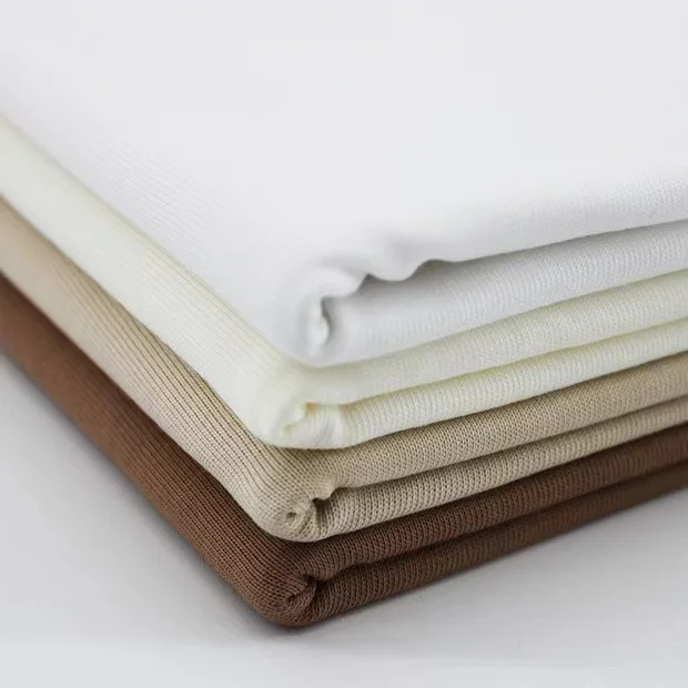 Boran Textile Heavyweight 360gsm 100% Organic Cotton Knitted Tshirt Fabrics Material For T-Shirt Clothing