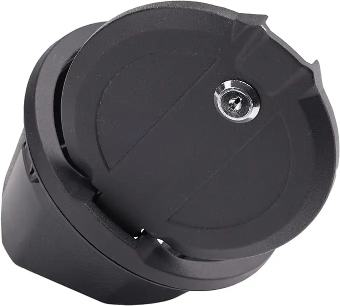 Gas Cap Cover for Jeep Wrangler JL, Fuel Filler Door Locking Gas Tank Cap Cover Accessories for 2018-2023 Jeep Wrangler JL JLU