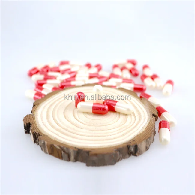 Factory Price Pharmaceutical Gelatine Separated Green Pill Empty Capsules Size 3 red blue pearl