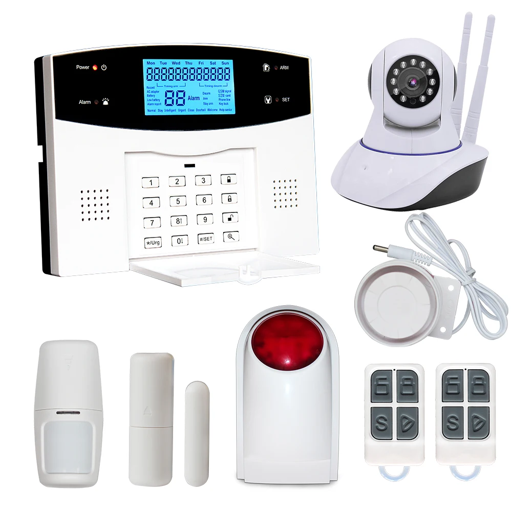 2023  Hot Sales 433MHz Intelligent Home Wifi+GSM+PSTN Security Alarm Anti Theft
