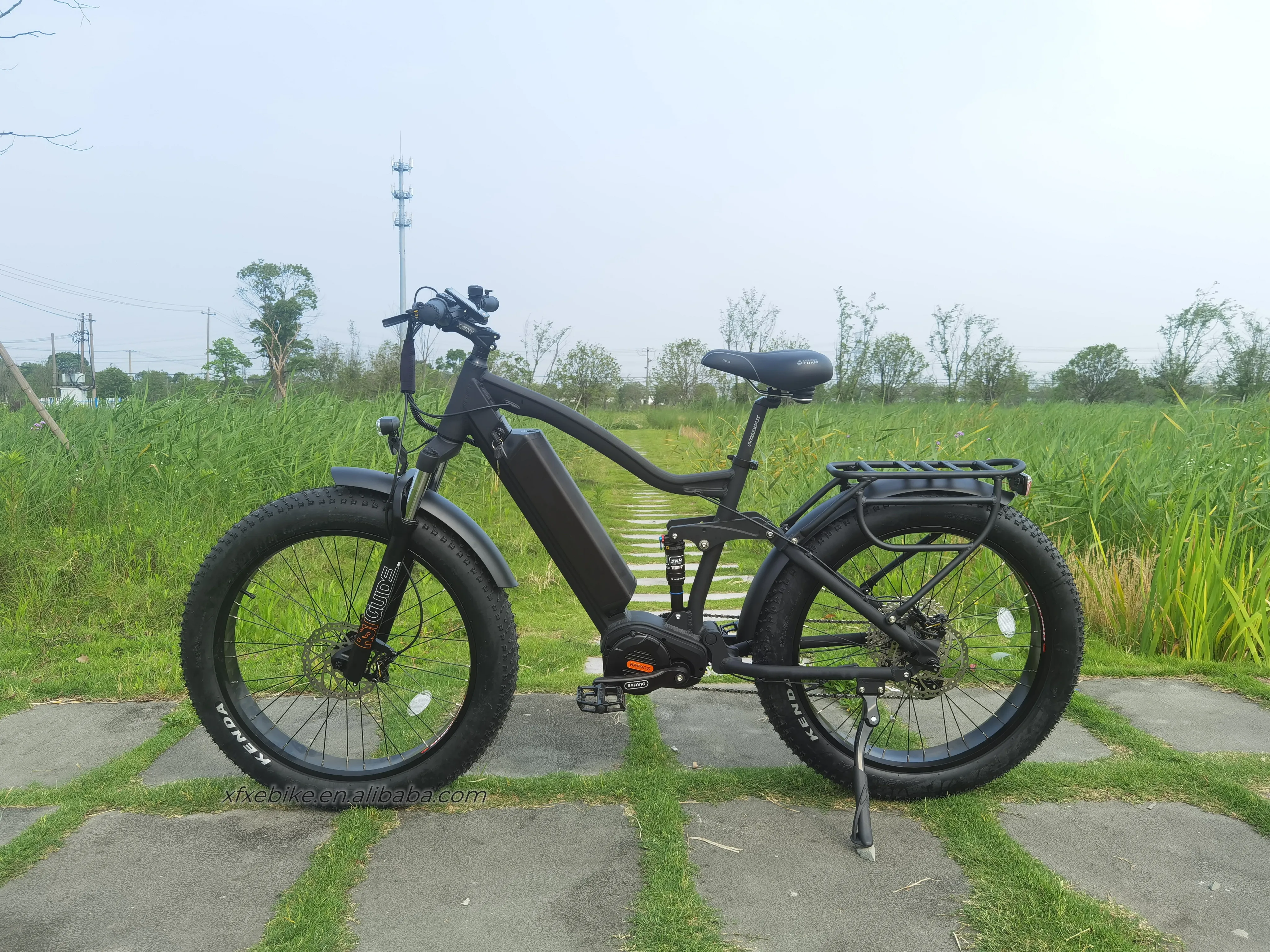 High Power E MTB 8 Speed Fat Tire Full Suspension Electric Hybrid Bike 1000w Bafang M620 Mid Drive Ebike for Hunting