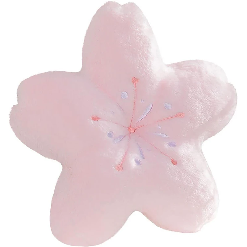U063 Cute Cherry Blossom Decorative Plush Pillow for Bedroom Balcony Living Room Sofa Chair Cherry Cushion