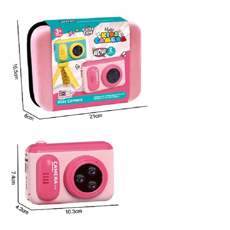 2-цветная USB-зарядка с кронштейном MP3 6 часов кнопок 2 4 дюймов IPS-экран Детская мини-цифровая камера игрушка