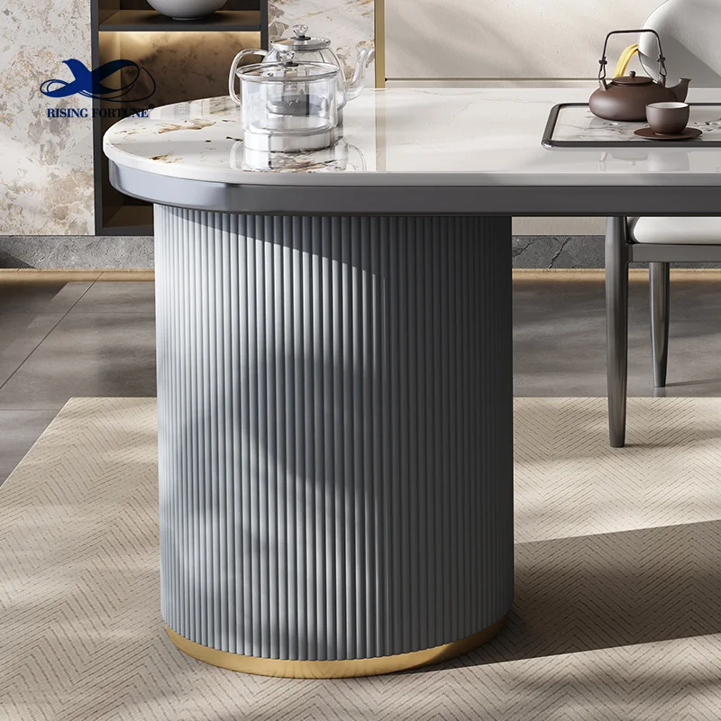Modern Black Cocktail Table with Gold Geometric Frame Square Faux Marble Center Table Tea Table