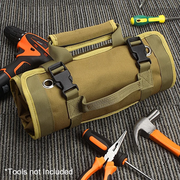 New Design Multi Pockets Tool Organizer Electrician Roll Up Tool Bags for Men