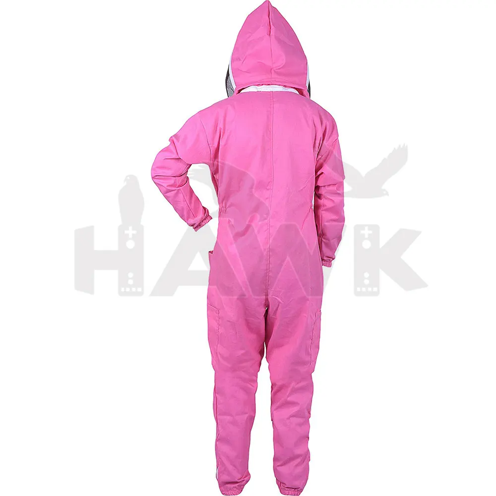 Protective Suit 3 Layer Ventilated Bee Suit Factory Price Beekeeping White Safety Protective Clothes Custom Designs HM-3207 PK