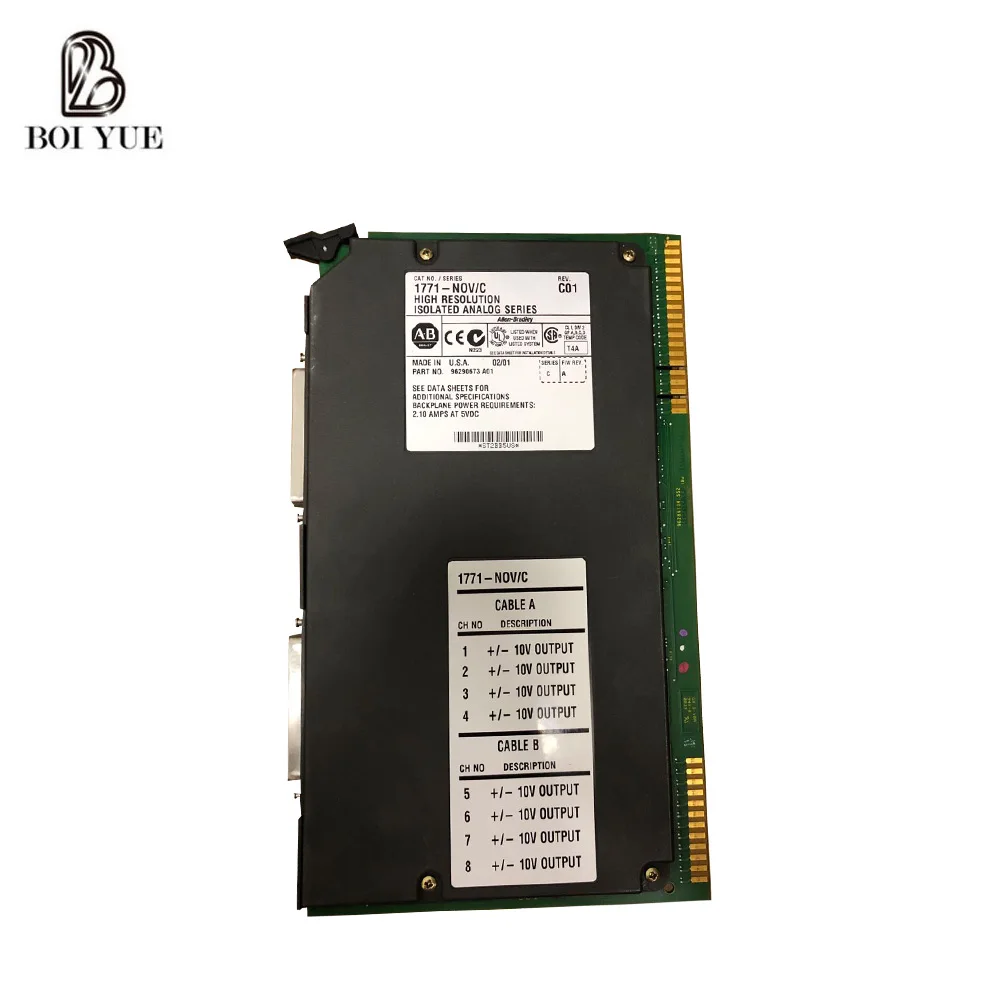 
 Оригинальный заводской модуль Allen Bradley PLC 1771-NOV/C Изолированная аналоговая серия  
