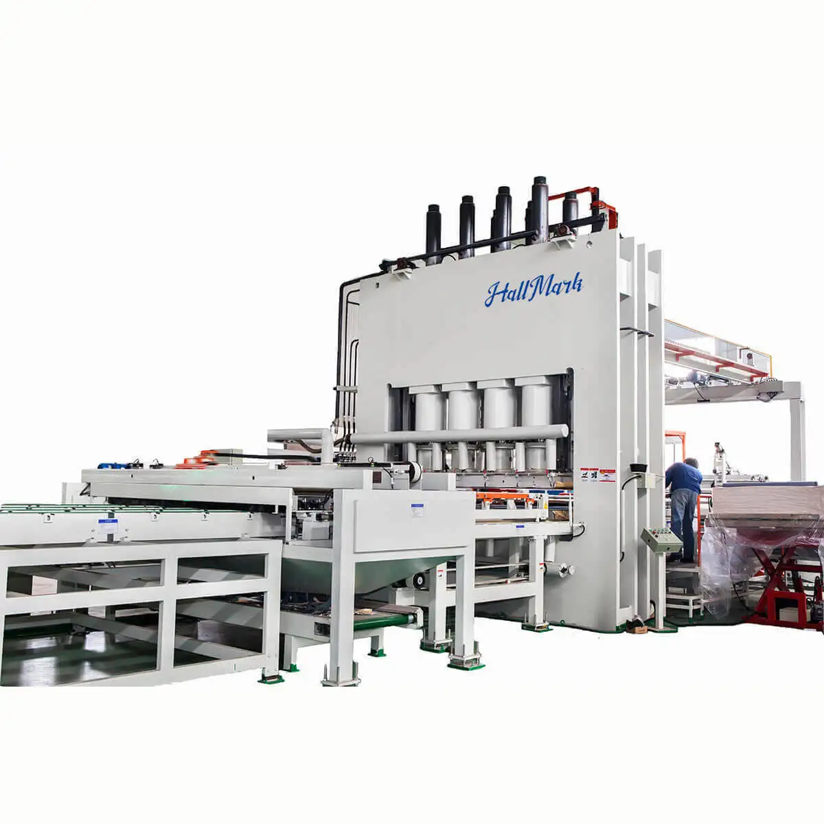 MDF HDF laminate flooring line manufacturer short cycle hot press machine