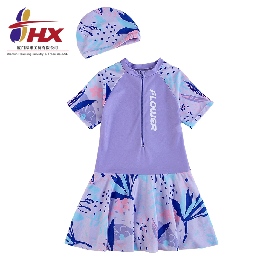 2023 New One Piece Kids Swimsuit Custom Bathing Suit Baby Girls Tankini Swimsuits Children Swimwear