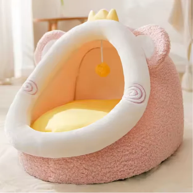 Factory Direct High Quality All-Season Comfortable Cute Look Cat House Bed Scratch-Resistant
