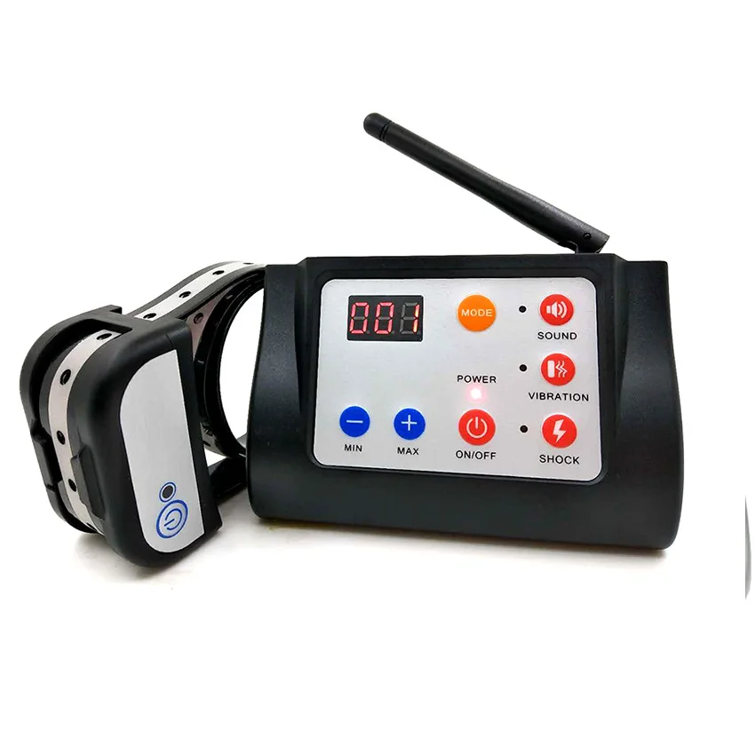 883 2-in-1 Wireless System Dog Electric Fence Mode &Dog Training Mode Waterproof Rechargeable LED displays Buzzer electric shock