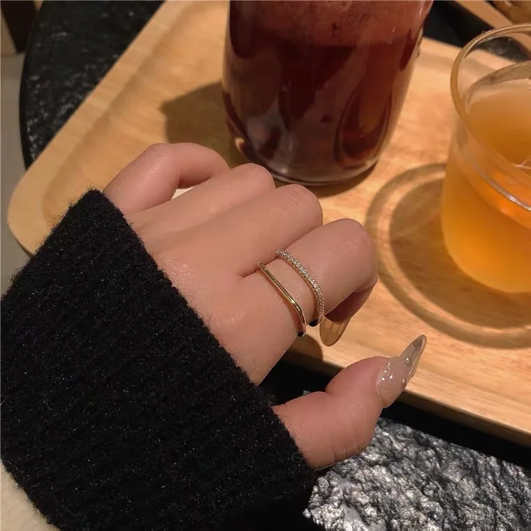 Квадратное регулируемое кольцо, женское характерное кольцо