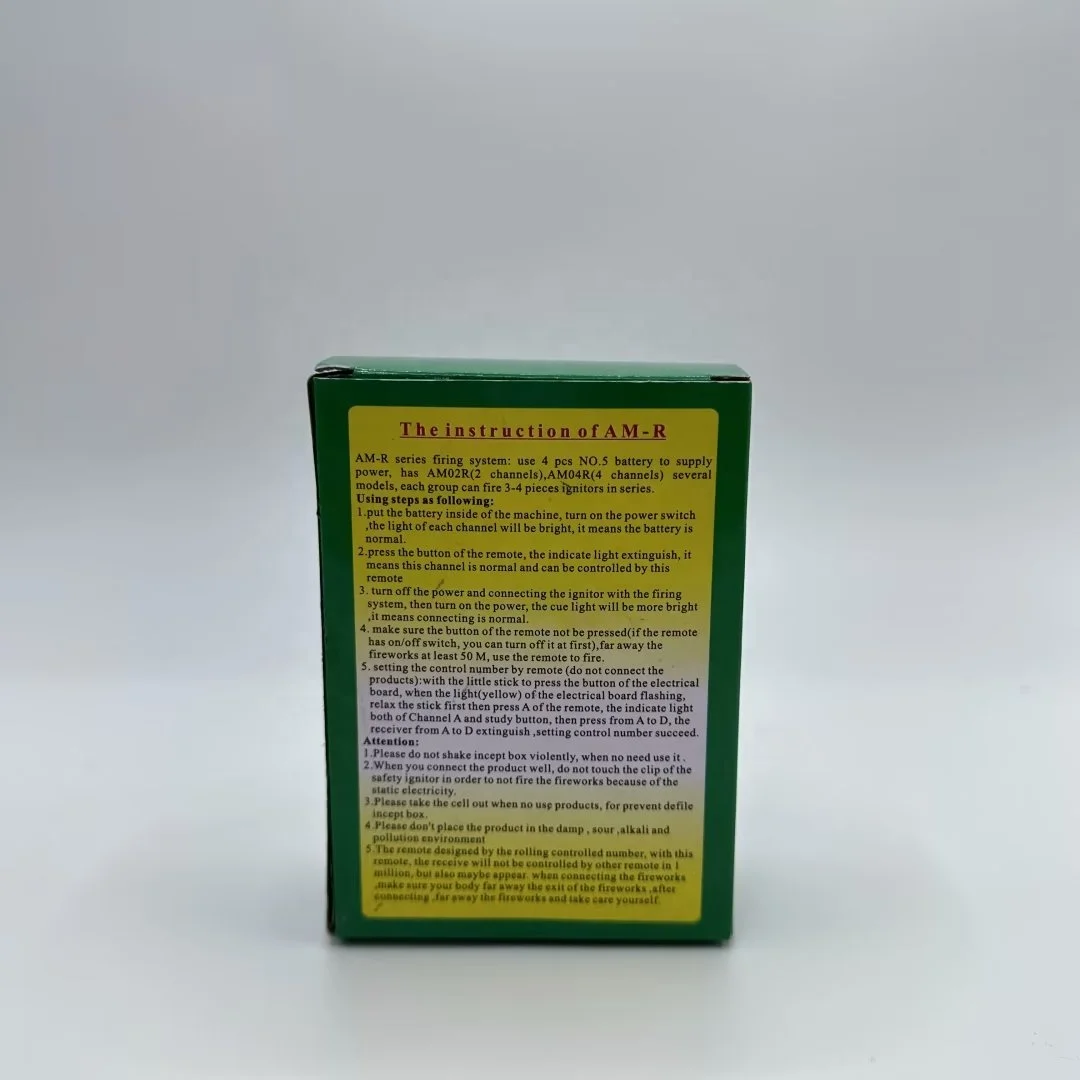 Hot Sale Remote Control 4 Cue Fireworks Firing System for Chinese New Year Celebrations Long Distance Remote Control