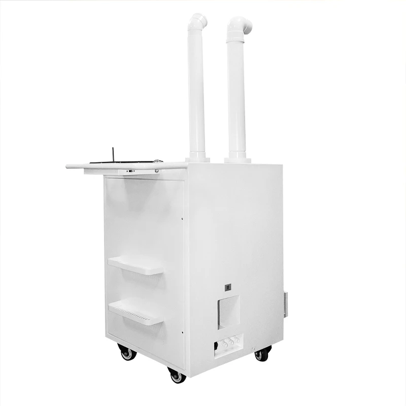 Auto disinfection system large capacity 8L/H commercial humidifier indoor industrial ultrasonic fogger portable