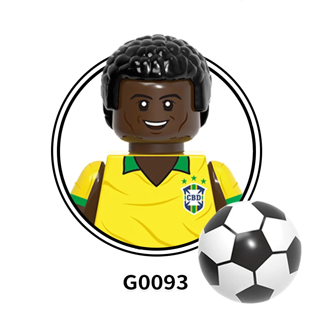 G0112 Star Sports Soccer Players Characters Action Model Professional Football Education Collect Building Blocks Kids Gift Toys