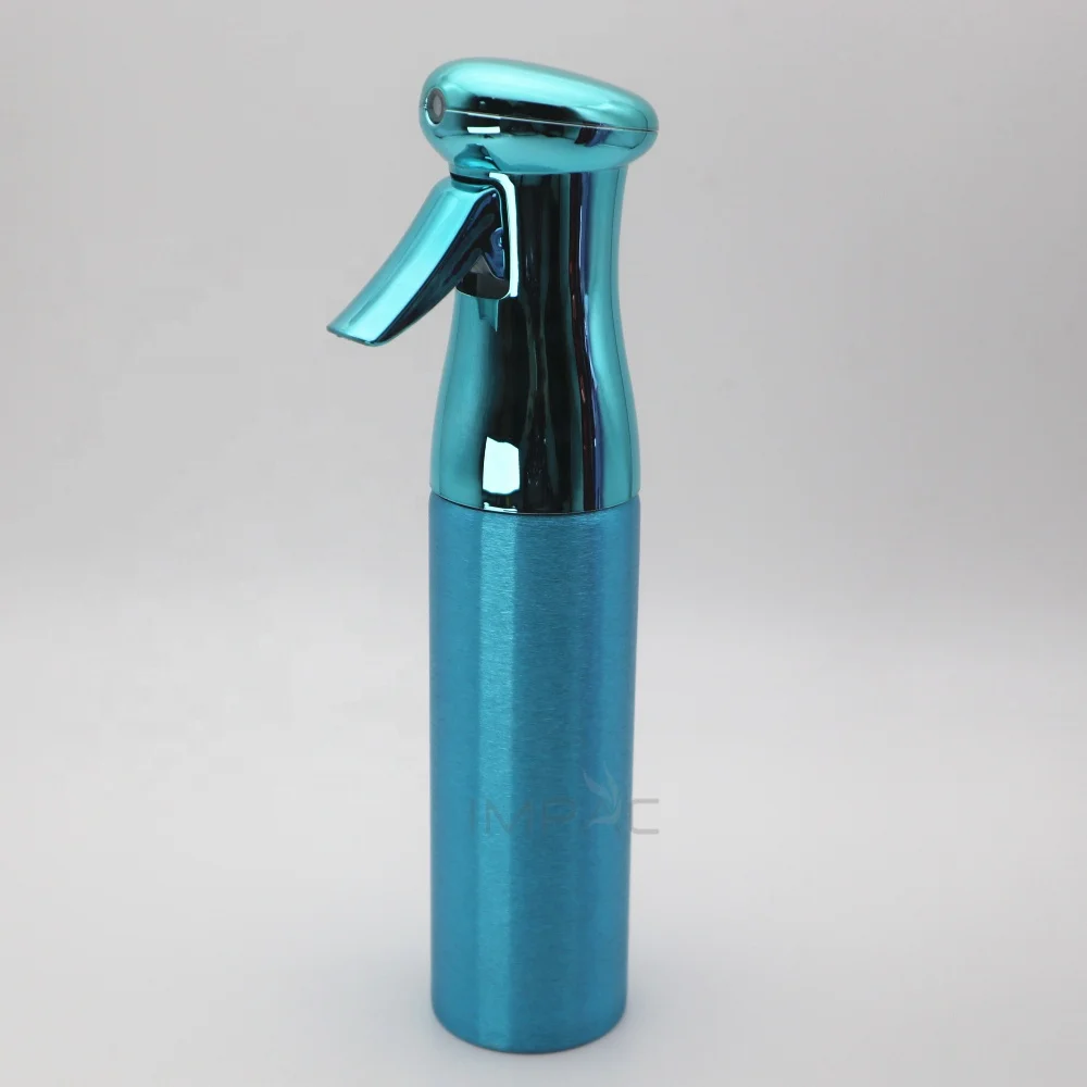 250ML shiny metal salon hair water spray continuous mist bottle