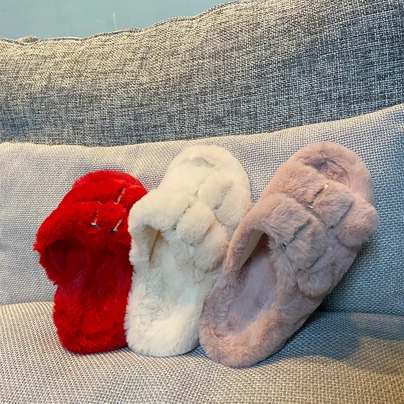 
Роскошные Стильные теплые пушистые женские тапочки на плоской подошве с мехом сланцы из натуральной овчины сандалии для женщин  (1600231635845)