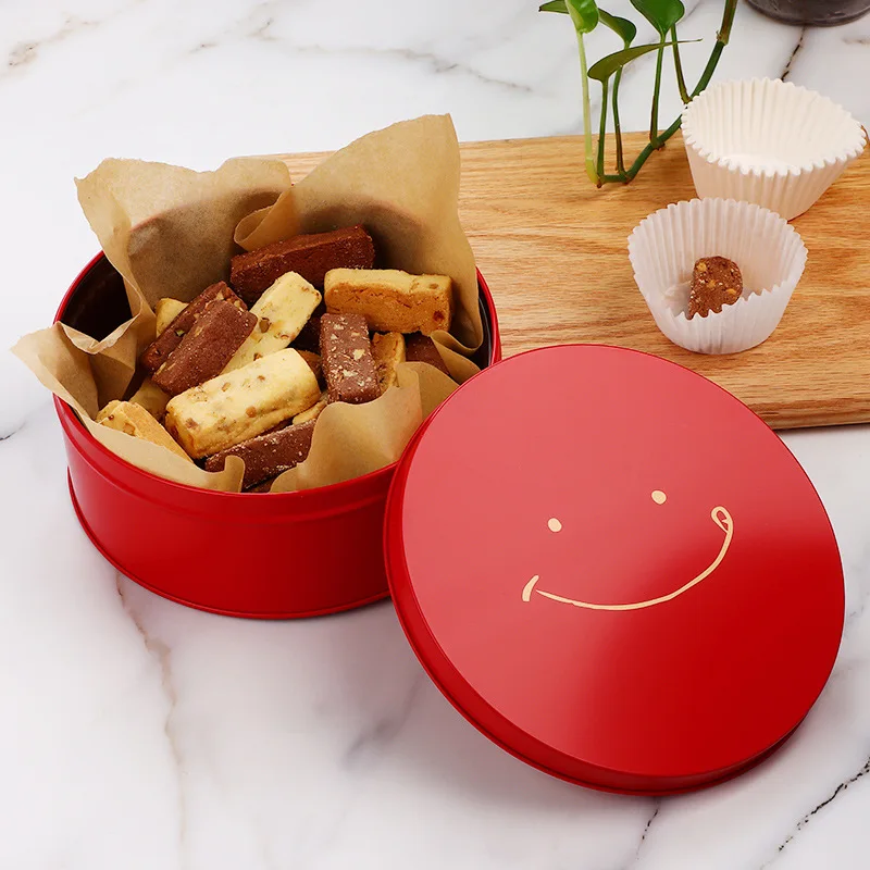 Custom Logo Printing Small Tin Coffee Tea Boxes Gift Package Cookie Tin Box Cookie Tins Cans
