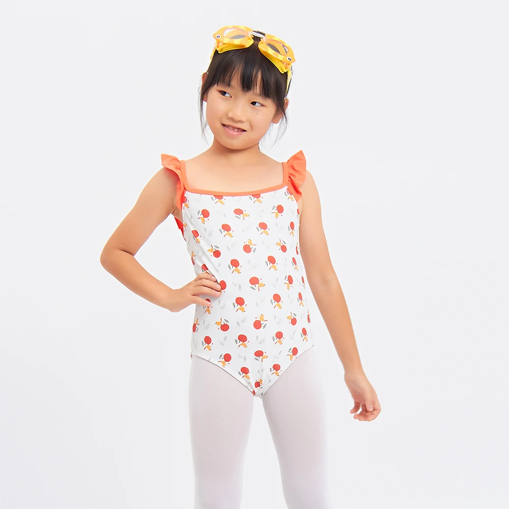 OEM Children Swim Wear Printing Quick Dry Sleeveless One Piece Sport Kids Bikini Swimsuit For Girls Kids