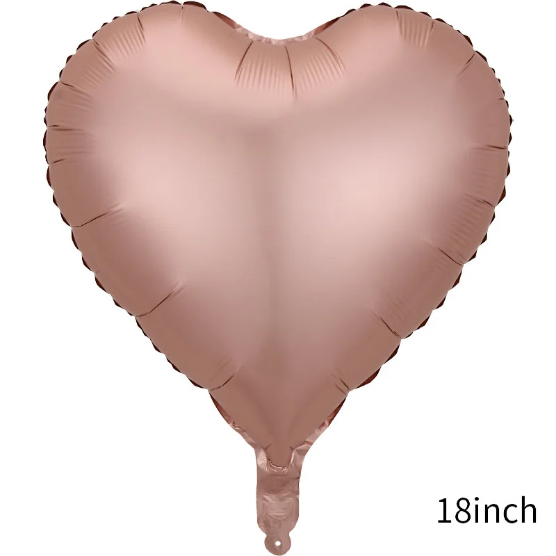 Wholesale Metallic Ballons 18inch Chrome Heart Shape Balloons Party Wedding Globos Decoration