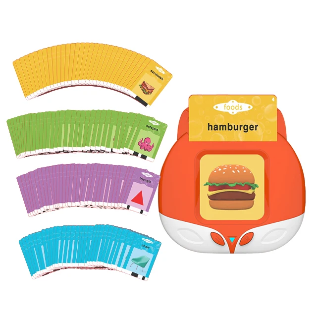Kids Learning Flashcard Reader Speech Therapy Machine Toy Sight Words Children Educational Cognitive Cards Talking Flash Card