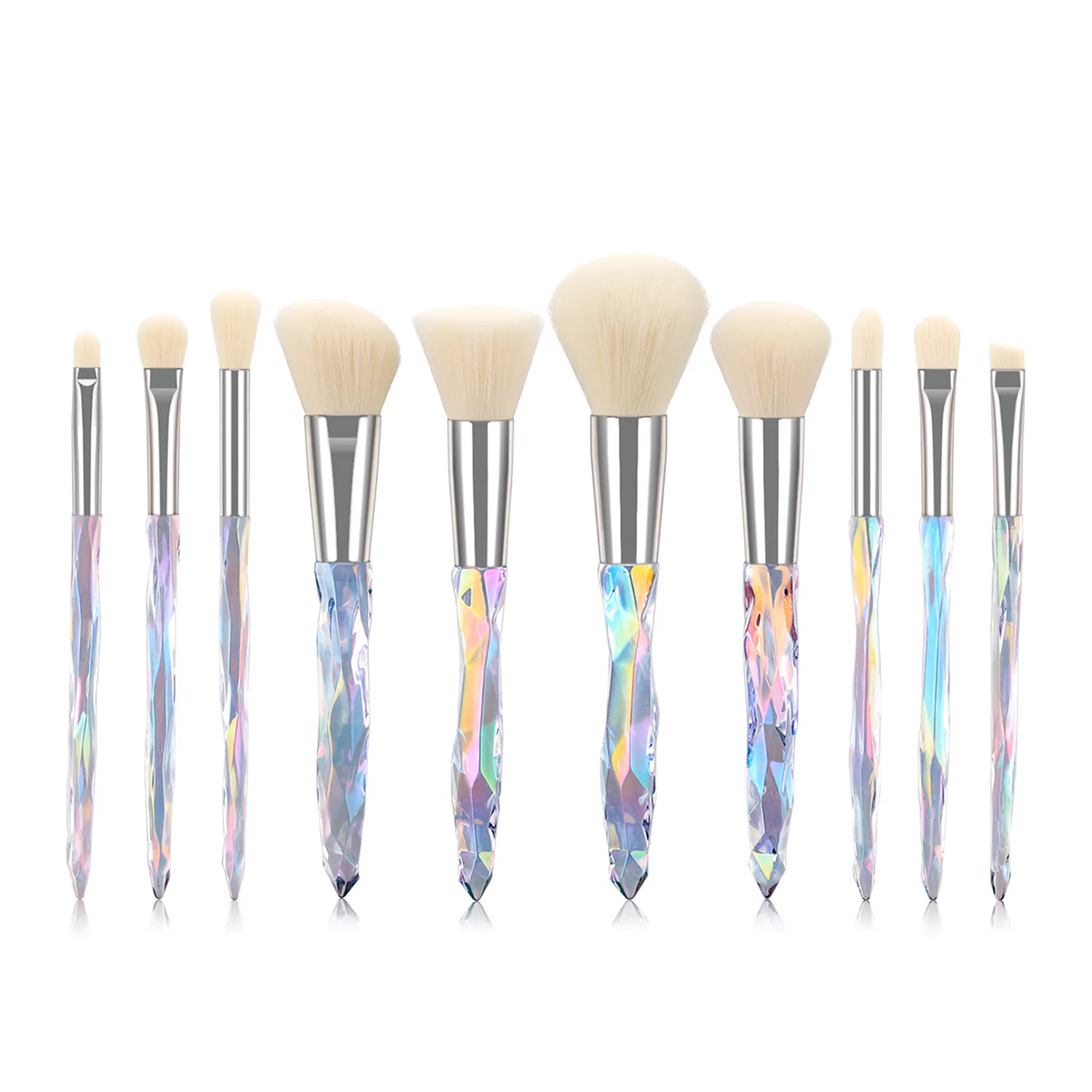 Colors Diamond Shadow Makeup Brush Tool Set Foundation Diamond Cosmetic Makeup Brushes for Highlighting