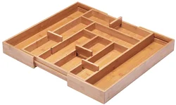 Natural BambooJewelry Gift Box Bamboo Two-Layer Jewelry Box Organizer Tray Storage Case
