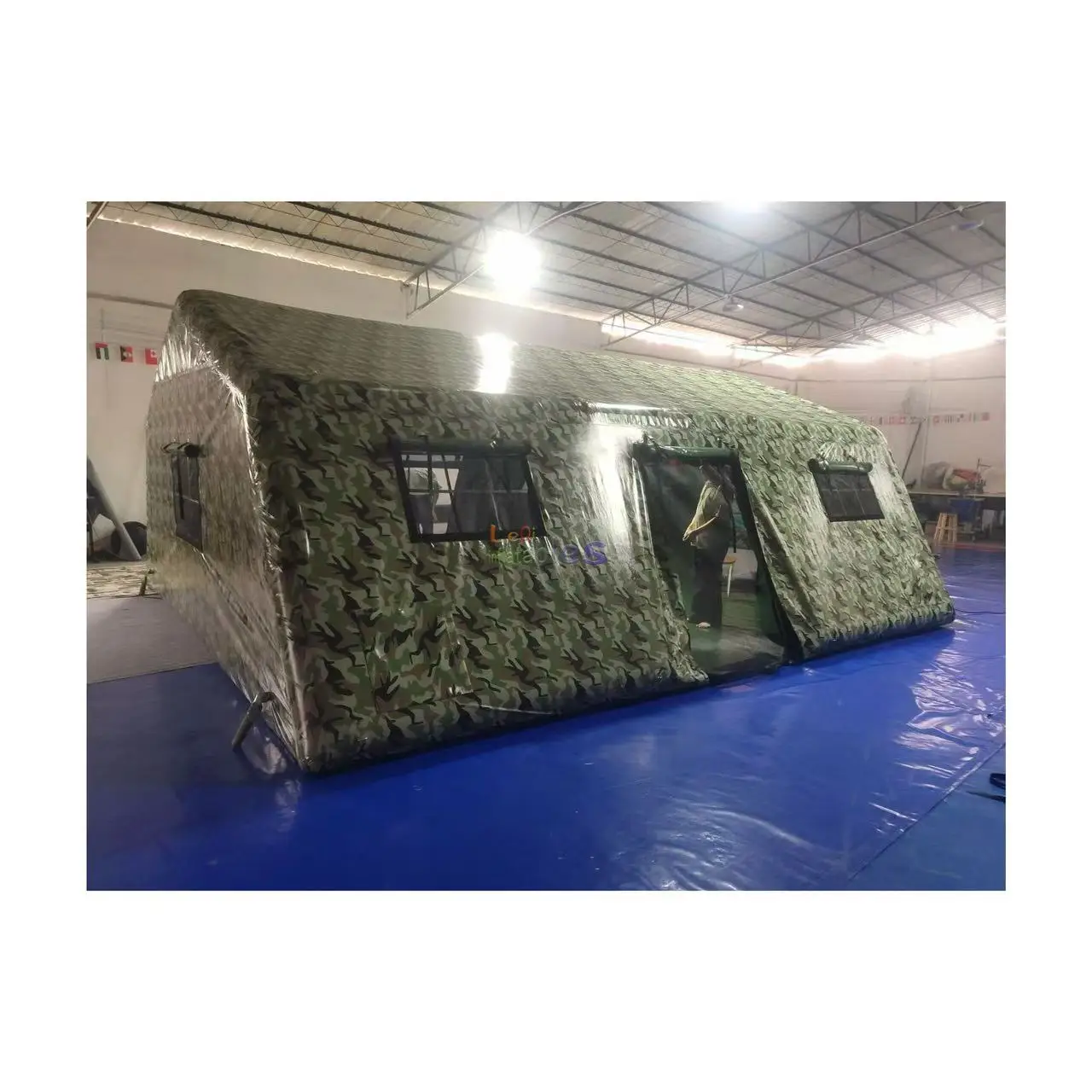 customized giant outdoor inflatable camouflage tent for sale factory price inflatable air army tent for outdoor