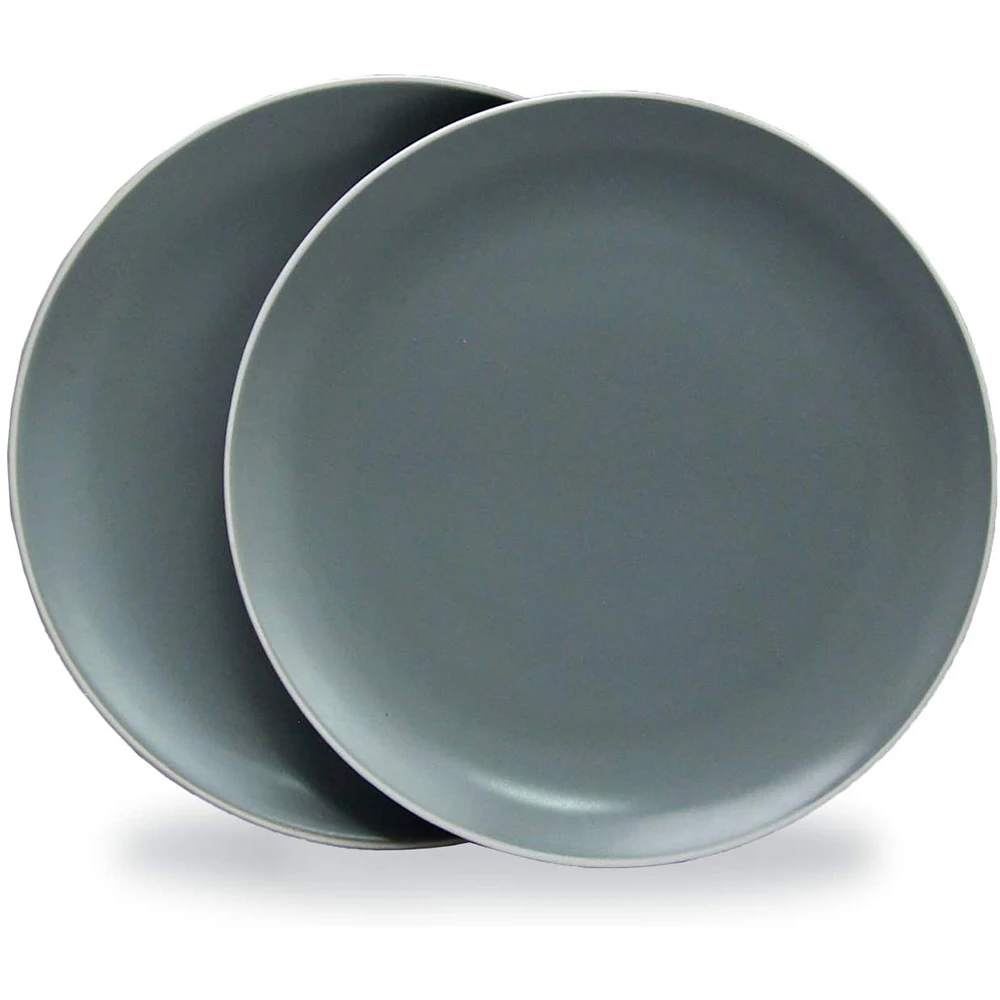 Bamboo Fiber Plate Sets Melamine Tableware and Kitchen Dinnerware Set of 2 pcs Salad Dishes Plates