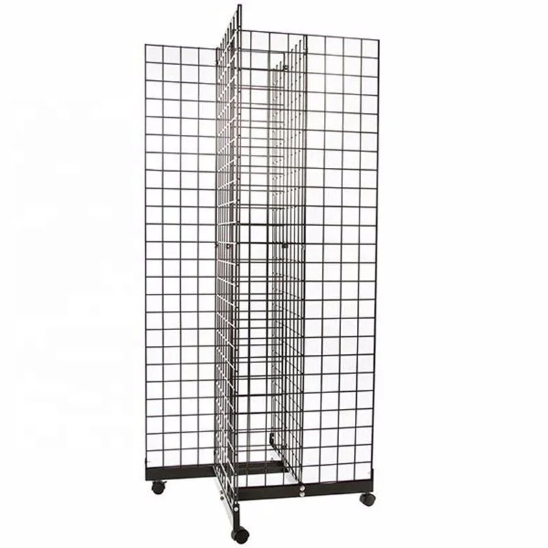 Ownace Wire Gird Wall Display Stand Rack Retail Store Hanging Wire Metal Grid Panel Wall Display Rack
