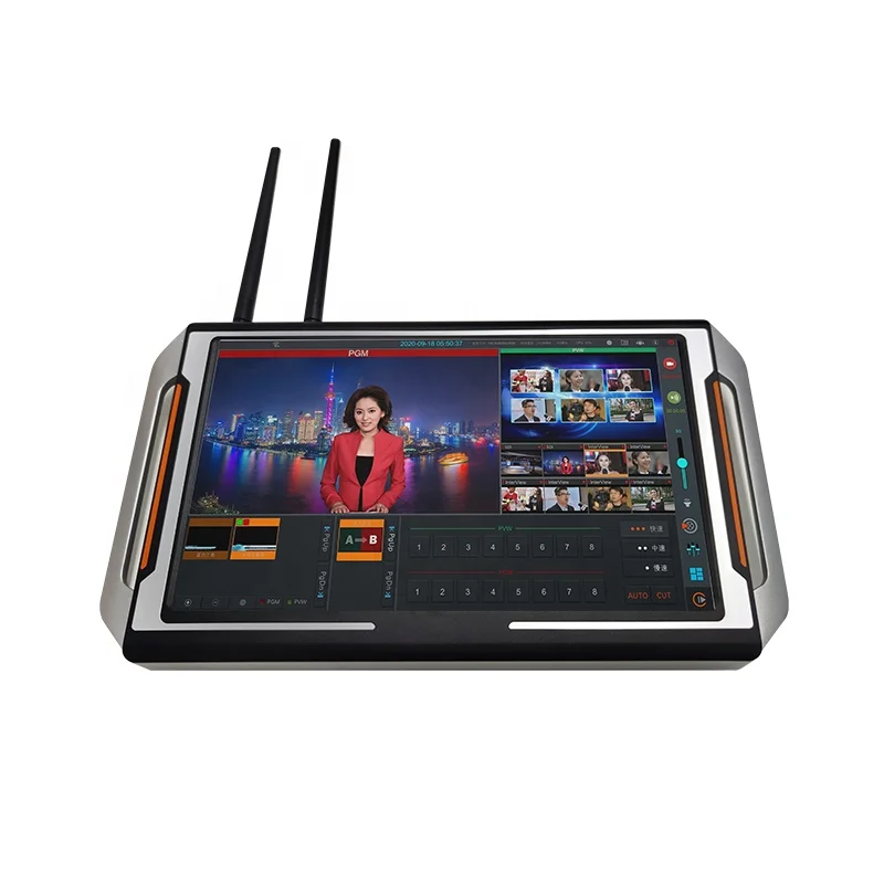 Oton Pad Studio Touch Screen 8 CH SDI/IP Stream/Wireless Camera Video Switcher with ISO Recording