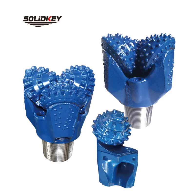 Трехшарошечное буровое долото IADC537G TCI 6 дюймов (152,4 мм), трехшарошечное долото для нефтяного бурения, Эластомерное герметичное поворотное долото