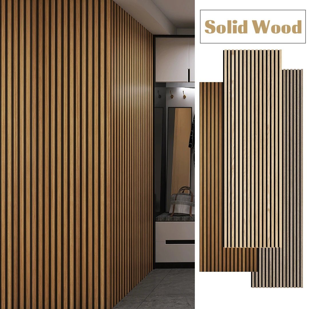 Interior Design Smoked Acoustic Slat Wood Panels Studio Acoustic Panels For Meeting Room Wall Decor Other Boards Ceiling Panels