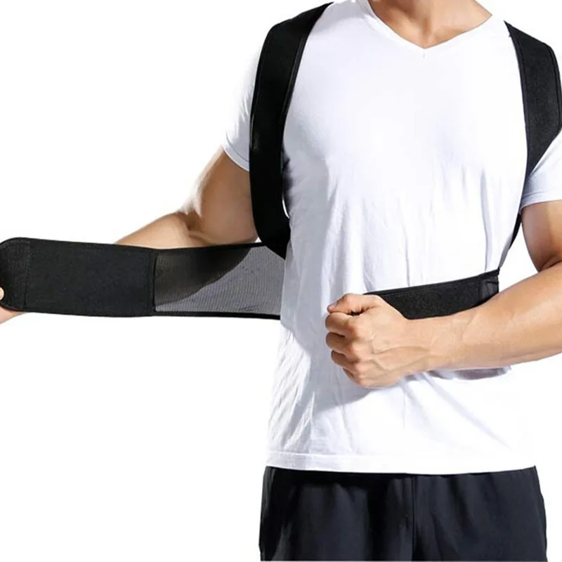 Elastic Back Straightener Posture Corrector De Postura Ojeras Clavicle Support Back Correction Brace Belt Pain Shoulder Lumbar