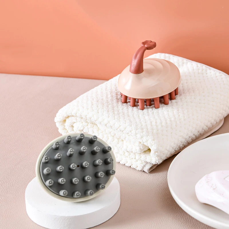 Массажер для головы, бамбуковые перчатки для волос, Lastique Hair, силиконовая водостойкая зеленая щетка для мытья стимулятора шампуня