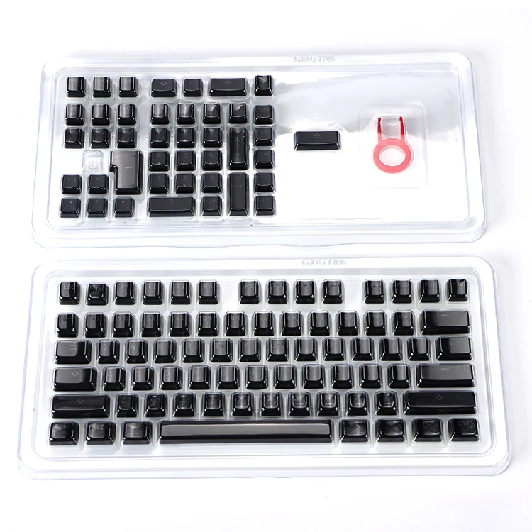 Wholesale pudding mechanical keyboard keycaps custom doubleshot pbt keycaps 84 keys set