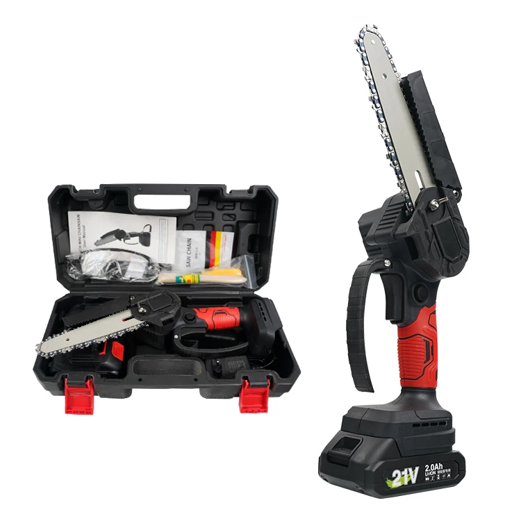 Folit profit type TY-0601 wood cutting branches trimming power tools electric cordless 6-inch 070 chainsaw with 2 pack batteries
