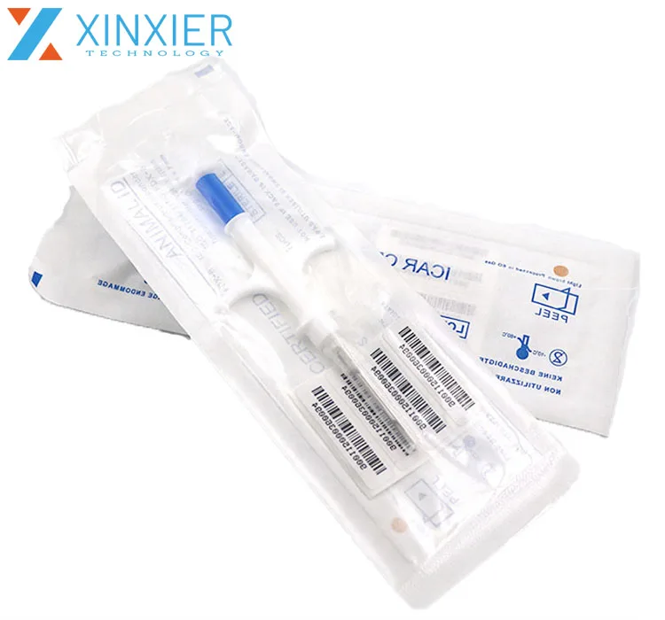 Animal ID Tracking Glass Tag Tube 134.2khz RFID Microchip for Pet