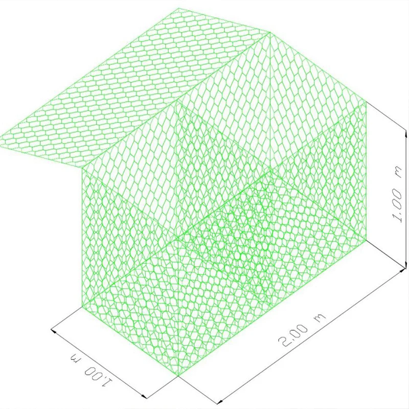 Galvanized 1x1x2m 3x1x0.5m gabion mesh hign zinc coated gabion basket hexagonal netting gi gabion box for Philippines