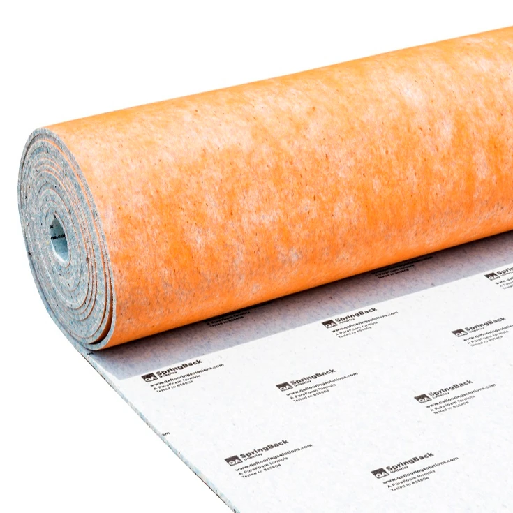 1.83*13.7m 8mm foam ment recycled laminated felt rolls non woven fabric paint felt soundproof carpet underlay