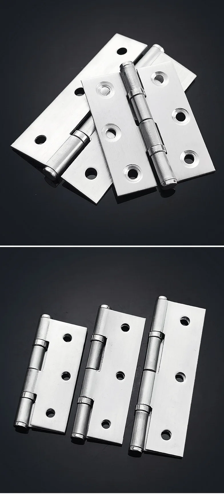 China Factory Custom Door Window Security Door Hinge Stainless Steel Cabinet Hinges with Door Closer