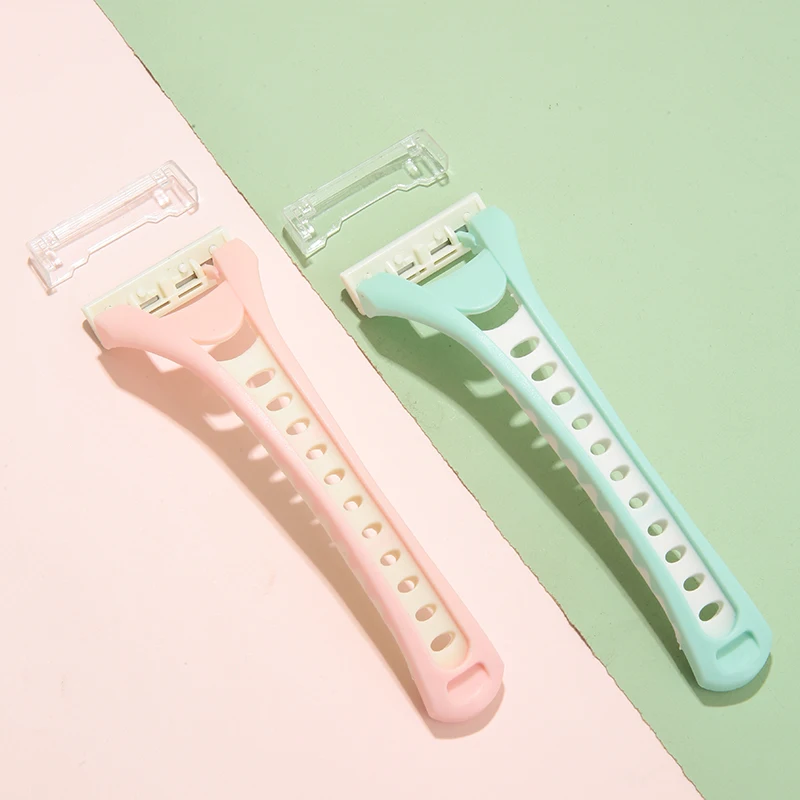 LMLTOP Manufacturer 3-layer Blades Disposable Razor With Trimmer Flowless Body Shaver Face Shaving Razor For Women A0933