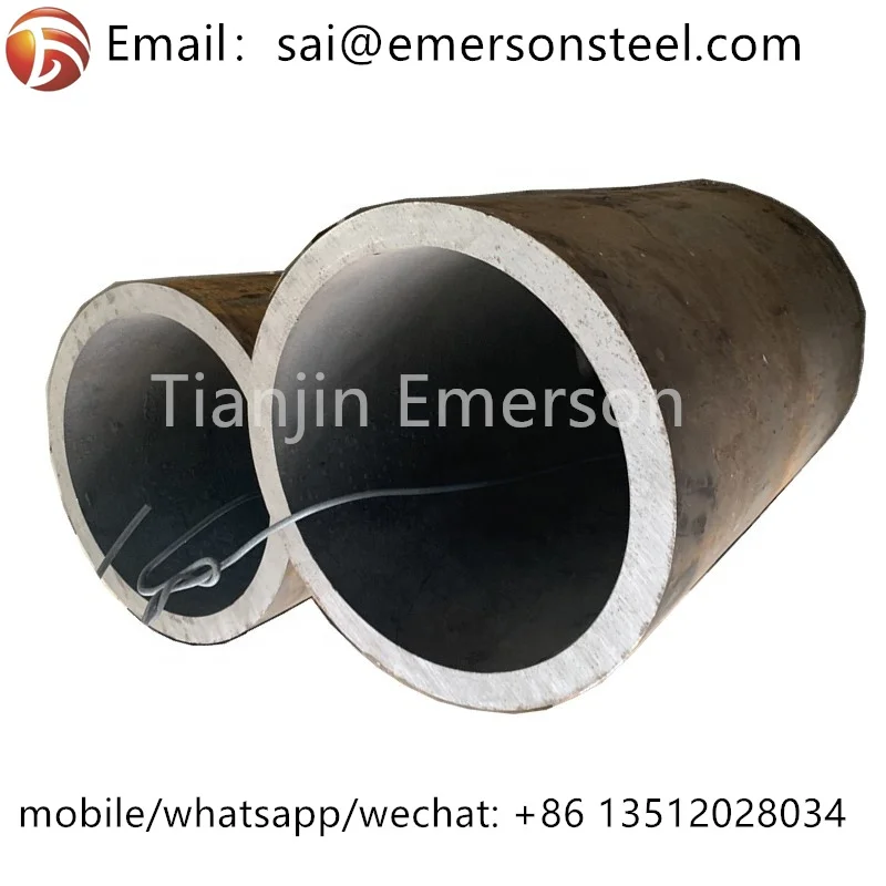 Astm a519 1018 прямая трубка горячекатаная черная железная Толстая стенка труба из углеродистой стали перфорированная полая полоса для резки по длине