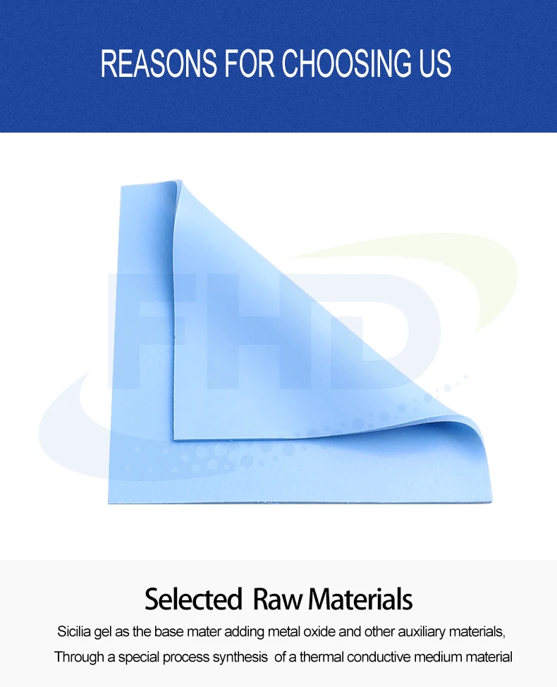 0.5Mm 1Mm 2Mm Thick Rubber Silicon Thermal Conductive Insulating Sticky Pad Pack Xbox Sheet Thermal Pads Cpu Thermal Grizzly 2Mm