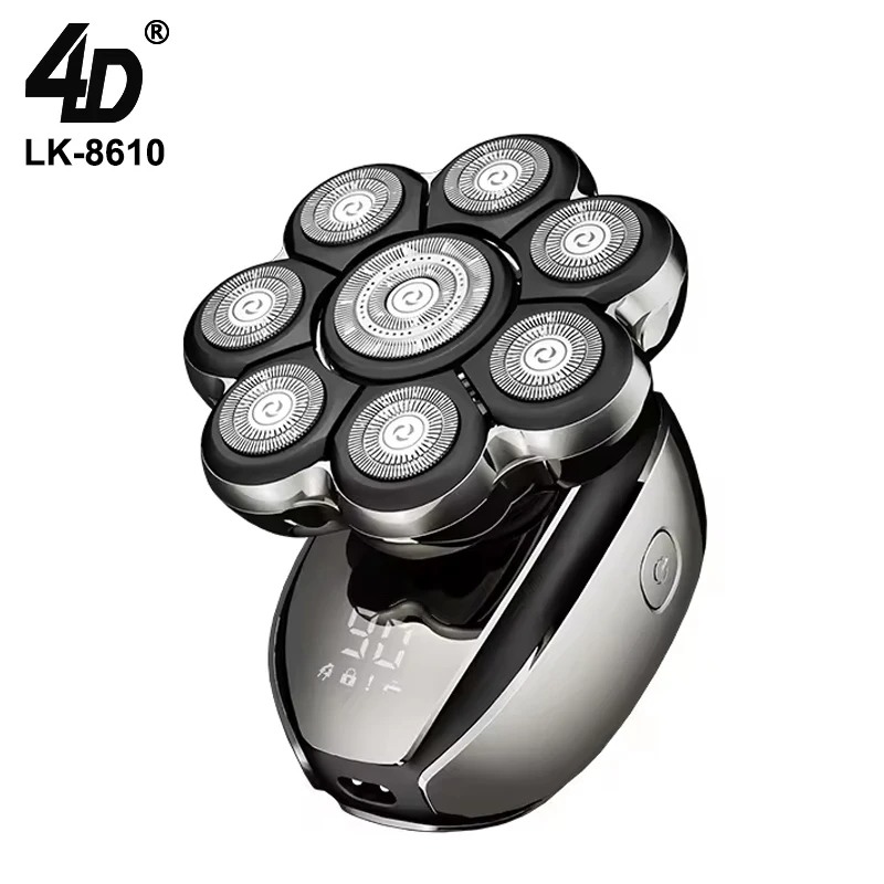 Waterproof rechargeable shaving machine foil full body washable electric bald clipper multifunctional floating shaver