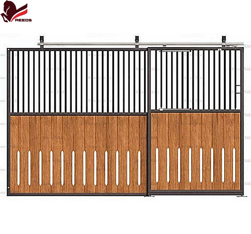 Customized front panel wooden horse stable   horse stall