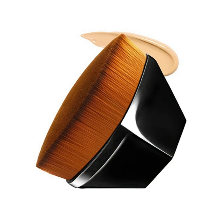 Trade Assurance Big Head Black Refillable Liquid Foundation Brush