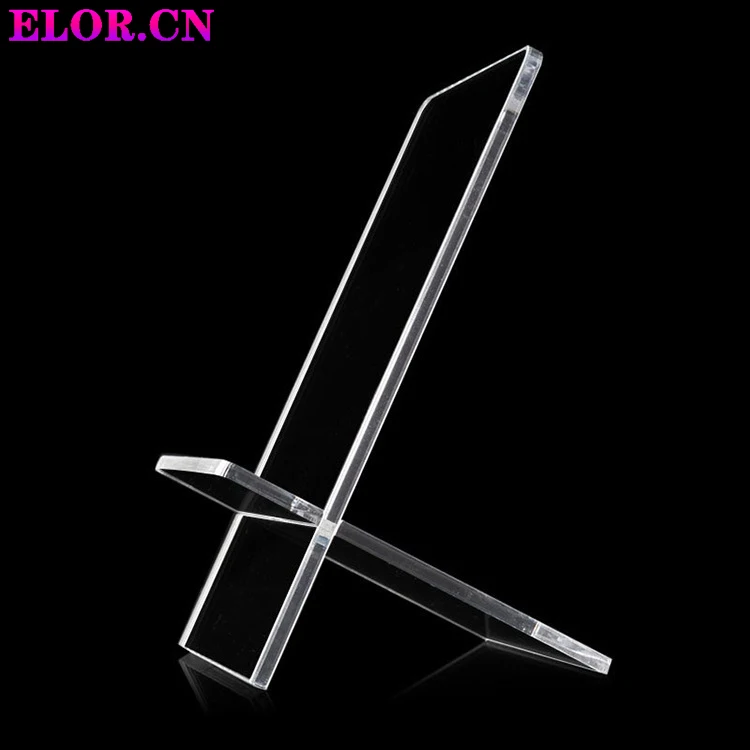 Оптовая продажа индивидуальная простая прозрачная акриловая стойка-витрина Elor прозрачный держатель для мобильного телефона используется на офисном столе